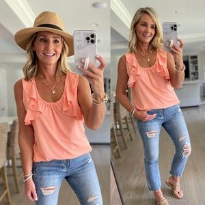 Ruffle tank top